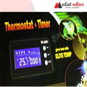 Alat Ukur Aquarium Reptile Thermostat dan Timer Malam Hari TC-200